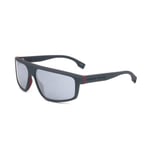 Solförsedda Glasögon Hugo Boss BOSS 1379/S 61/14/130 34N MATTE GRÅ RÖD ACETAT MAN HUB SUN BOSS 1379/S 34N 61 14 130
