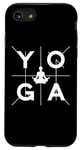 Coque pour iPhone SE (2020) / 7 / 8 Motif de méditation de lettrage de yoga, formation de yoga