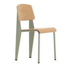 Vitra - Standard, Prouvé Gris Vermeer, Natural Oak - Matstolar - Jean Prouvé - Träfärgad - Metall/Trä