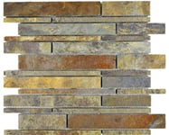 Mosaik natursten MOS SL 69 Brick Rustik 30,5x30 cm