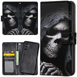 Samsung Galaxy A55 5G - Plånboksfodral/Skal Grim Reaper