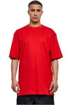 Urban Classics Men's Tall Tee Oversized Short Sleeves T-Shirt with Dropped Shoulders, 100% Jersey Cotton, red, 6XL