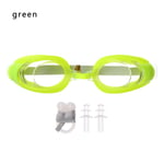 1pc Swimming Goggles Swim Eyewear Children Eyeglasses Green