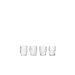 ferm LIVING - Ripple Small Glasses Set of 4 Clear