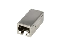 Tp-Tp-Koppling,Cat6a,Hona,1:1,8-Stift, Rj45, Slim Line, Zinkgjuten, Synergy 21,