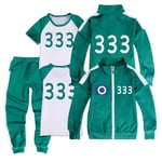 Squid Game, träningskläder, komplett set med nummer 333 333 150