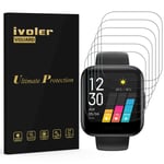 ivoler [6 Pack] Screen Protector [NOT Glass] for Oppo Realme Watch, Wet Applied TPU Plastic Film [Anti-Bubble] [Anti-Scratch] Screen Protector for Oppo Realme Watch
