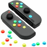 Left And Right Button Set For Nintendo Switch Joy-con Complete Custom Rainbow UK