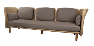 Cane-line Arch 3-Seter Sofa m/Lav Arm/Ryggstøtte