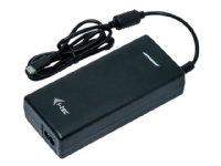 i-Tec Universal Charger USB-C PD 3.0 + 1x USB 3.0 - Strömadapter - AC 100-240 V - 112 Watt - utgångskontakter: 2 - svart - för i-Tec Nano Dock, USB-C Metal Nano 3x