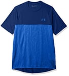 Under Armour Men's Tech 2.0 Emboss Short-Sleeve Training Workout T-Shirt, American Blue (449)/Versa Blue, X-Large