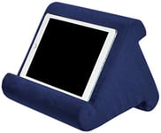 XOCOY Tablet Stand Pillow, Multi-Angle Soft Pillow Lap Stand, Book Couch Pillow Stand, Tablet Wedge Holder, Portable Triangle Tablet Stand for Tablets, eReaders, Smartphones, Books(Navy)