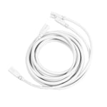 OSALADI 2Pcs LED Lamp Connecting Wire T5 T8 Extension Cords Integrated LED Light Tube Double Connector Cable for Daylight Ceiling Lights 2 M (White)