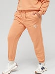 New Balance Essentials French Terry Pants - Orange , Orange, Size L, Women