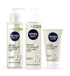 NIVEA Men ❤️ Menmalist Sensitive Pro Skincare Bundle ❤️ Face Wash. Shave. Cream
