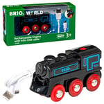 BRIO World Rechargeable USB Battery Powered Engine Toy Train for Kids Age 3 Years Up - Compatible With Most BRIO Railway Sets and Accessories