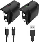Xbox One controller Battery Pack, 2 Pack 1200mAh Rechargeable Xbox One Play and
