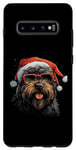 Coque pour Galaxy S10+ Bouvier Des Flandres Pyjama de Noël pour Chien Cadeaux de Noël Famille
