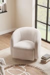 Swivel Tub Chair Upholstered Single Sofa