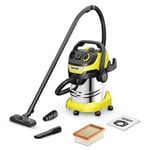 Kärcher WD 5 P S V-25/5/22 Black, Stainless steel, Yellow 25 L 1100 W