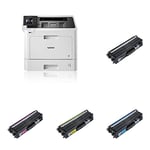 Brother HL-L8360CDW A4 Colour Laser Wireless Printer with Full Set of (Super High Yield) Toner Cartridges
