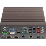 GigaIPC Industrial FanlessPC QBiX-JMB-ADLA67EH i9-13900 Display Port/ DVI-D port/ VGA port/ 2 x USB 3.2 Gen 1/ 2 x USB 3.2 Gen 2x1/ 6 x USB 2.0/ 4 x COM Ports/ 1 x 2.5GbE LAN Port/ 3 x GbE LAN Ports /M.2 slots