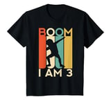 Youth Boom I'm 3 Birthday Year Old 3rd Party Dabbing Boys Kids T-Shirt