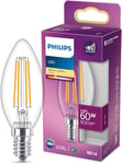 Philips LED Premium Classic B35 Candle Light Bulb [E14 Small Edison Screw] 6.5W - 60W Equivalent, Warm White (2700K), Non Dimmable