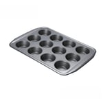 Momentum Muffin Tray Large Non Stick Tin Kitchen Bakeware - 12 Holes