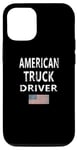Coque pour iPhone 13 Pro American Truck Driver - Semi-remorque de tracteur OTR