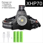 HSZH Powerful 90000lm Xhp70 Xhp50 Led Headlamp Headlight Zoom Head Lamp Flashlight Torch 18650 Battery Usb Rechargeable Lantern Package G