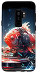 Coque pour Galaxy S9+ Party koi fish dj, goldfish music platine pour raves edm #2