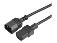 Prokord Strömkabel 5m C14 Coupler C13 Coupler Svart
