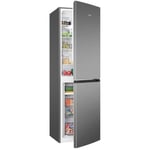 Bomann Réfrigérateur et Congélateur 247L Inox KG7360-Inox, Système MultiAirflow, Totalement Sans Givre, 4 Étagères en Verre, 3 Tiroirs de Congélation, Éclairage LED