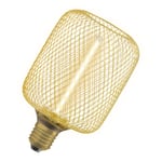 LED Lampa E27 Filament Straw Square Guld 150lm DIM 3,5W/818