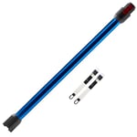 Cheerhom Telescopic Tube Compatible with Dyson V7 V8 V10 V11 V15, 73 cm Quick Release Connection Rigid Rod Extension with Two Small 2-in-1 Brushes, Blue, 1