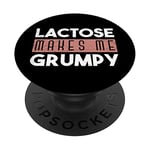 Lactose Intolerant Food Allergy Dairy Free Milk Lactose Free PopSockets Swappable PopGrip