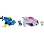 Paw Patrol Aqua Pups, Chase Transforming Shark Vehicle with Collectible Action Figure, Kids’ Toys for Ages 3 and up & Aqua Pups Skye Transforming Manta Ray Vehicle with Collectible Action Figure