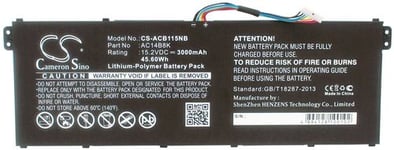 Batteri til Acer Aspire E3-111 15.2V etc