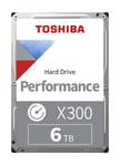Toshiba X300 6TB High Performance Internal Hard Drive 3.5’’ SATA. 7200rpm, 128MB
