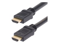 Startech.Com 15M Active Hdmi 2.0 Cable, Cmp, Plenum Rated, 4K 60Hz - High Speed - Hdmi-Kabel - Hdmi Hane Till Hdmi Hane - 15 M - Skärmad - Svart - 4K60hz Stöd, Hdr10-Stöd, Aktiv, Enkelriktad