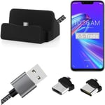 Docking Station for Asus Zenfone Max (M2) + USB-Typ C und Micro-USB Connector