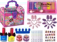 Leantoys Beauty Trunk Rosa Diy Smink Nageltillbehör