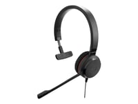 Jabra Evolve 30 II MS Mono - Micro-casque - sur-oreille - filaire - jack 3,5mm, USB-C - Certifié pour Skype for Business