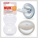 NUK MommyFeel Baby Dummy | 0-9 Months | Breastfeeding Friendly Soothers | BPA-F
