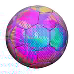 Storlek 4 Glow In Dark Fotboll Lysande Fotbollar Nattlysande Reflekterande Fotbollar Utomhusljus