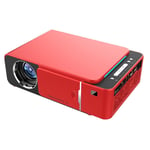 Videoprojecteur LED 1080P Lumineux Mini Home Cinema Portable EU Rouge YONIS