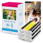 Compatible Canon Selphy CP1300 CP1000 CP1200 CP910 CP810 Ink and Paper Set KP-10