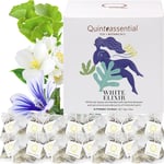 White Jasmine Tea Bags - Rejuvenating Detox Tea with Spirulina, Low Caffeine, Gi