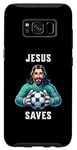 Coque pour Galaxy S8 Jesus Soccer Football Christianisme Gardien de but Christ Church